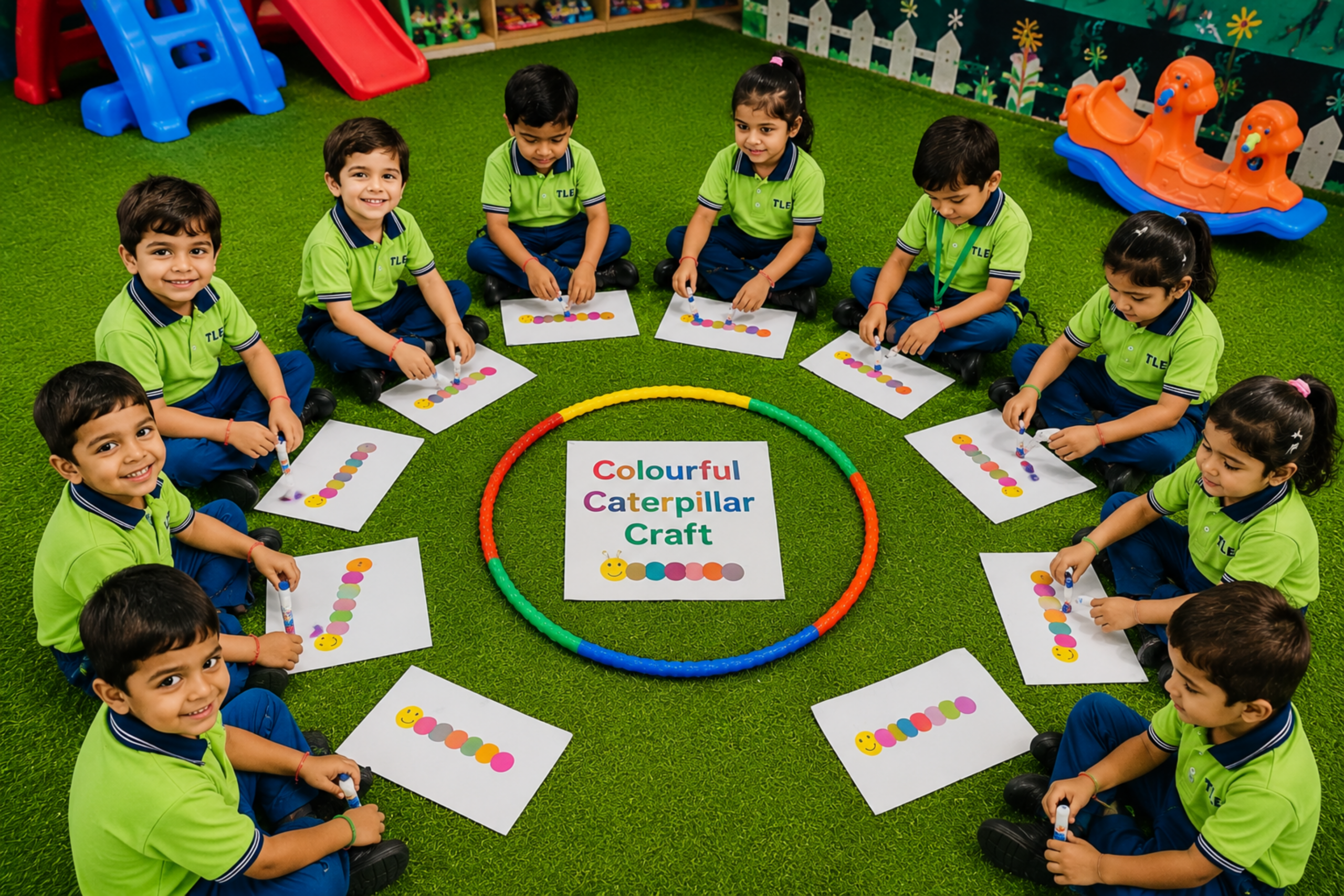 kids doing craft